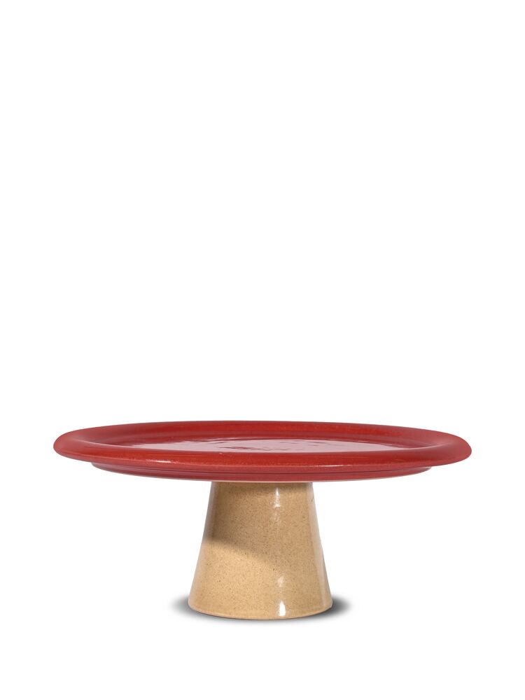 BYON Porto rød kagefad 26,5cm